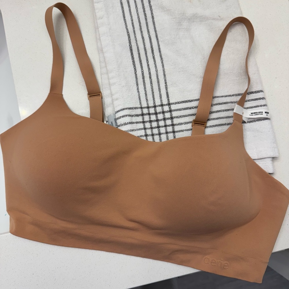 Aerie Seamless Brown Bra